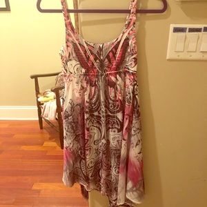 Pink Butterfly Dress with bling studs - M